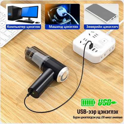 3-in-1 агаараар үлээгч ба тоос сорогч – Утасгүй бөгөөд хүчтэй